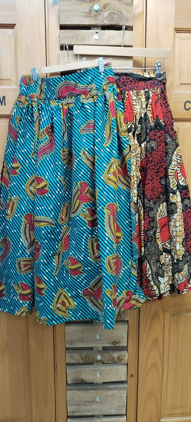 African wax print skirt alterations at Openfit Nottingham