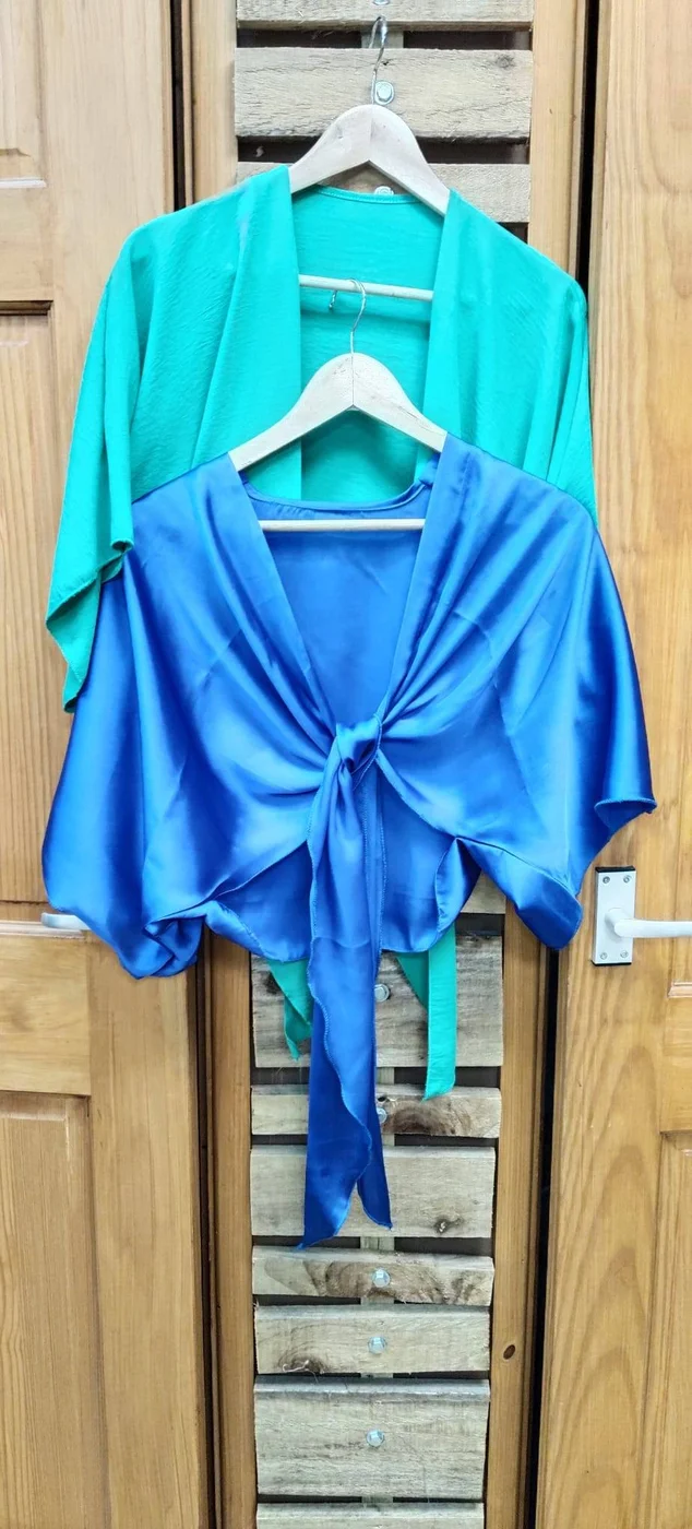 After: bespoke peacock feather kimono jacket