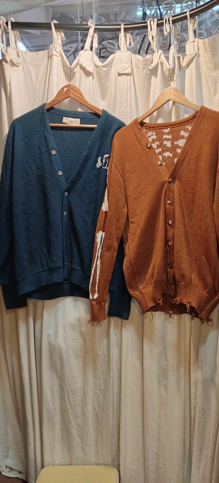 Jumper transformed into a button-front cardigan by Openfit